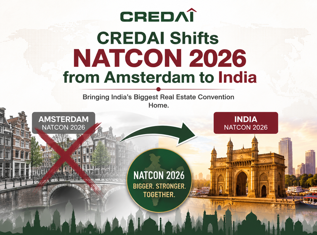 CREDAI Shifts NATCON 2026 from Amsterdam to India